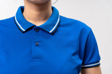 Load image into Gallery viewer, 2-Tipped  Stripes Classique Plain Women&#39;s Polo Shirt
