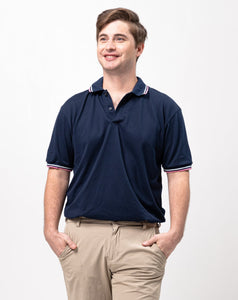 2-Tipped Classique Plain Polo Shirt