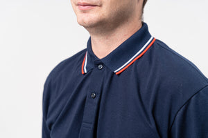 2-Tipped Classique Plain Polo Shirt