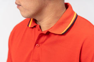 2-Tipped Classique Plain Polo Shirt