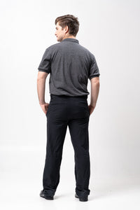 Acid Raven Black Classique Plain Polo Shirt