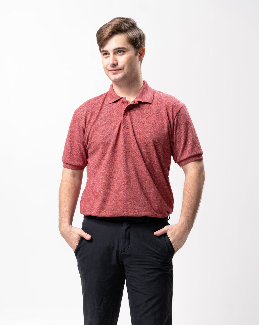 Acid Red Maroon Classique Plain Polo Shirt