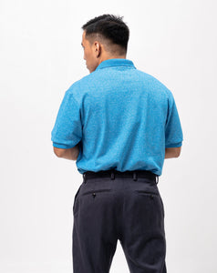 Acid Dark Aqua Blue Classique Plain Polo Shirt