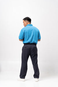 Acid Dark Aqua Blue Classique Plain Polo Shirt