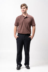 Acid Choco Brown Classique Plain Polo Shirt