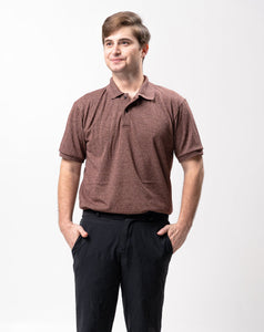 Acid Choco Brown Classique Plain Polo Shirt