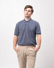 Load image into Gallery viewer, Acid Navy Blue Classique Plain Polo Shirt
