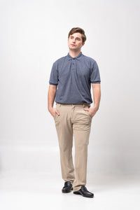 Acid Navy Blue Classique Plain Polo Shirt