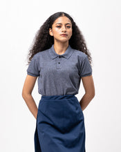 Load image into Gallery viewer, Acid Navy Blue Classique Plain Women&#39;s Polo Shirt
