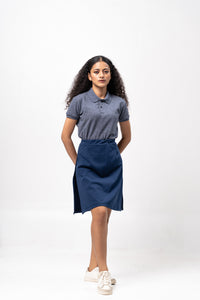 Acid Navy Blue Classique Plain Women's Polo Shirt