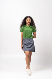 Sirotex Green Flush / Black Classique Plain Women's Polo Shirt