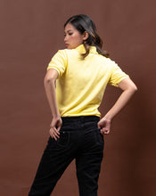 Load image into Gallery viewer, Baby Yellow Classique Plain Women&#39;s Polo Shirt
