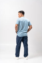 Load image into Gallery viewer, Deep Water Polyside Cotton Blue Plain Unisex T-Shirt
