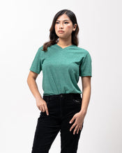 Load image into Gallery viewer, Emerald Green Sirotex Cotton Blue Plain Women&#39;s T-Shirt
