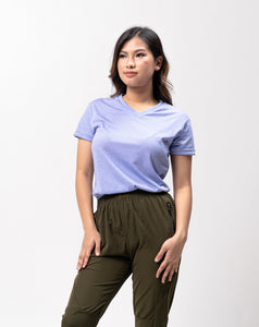 Easter Egg Sirotex Cotton Blue Plain Women's T-Shirt