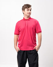 Load image into Gallery viewer, Fuchsia Pink Blue Marine Jersey Polo Shirt
