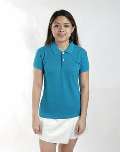 Light Aqua Blue Classique Plain Women's Polo Shirt