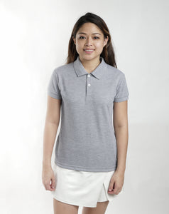 Mohair Gray Classique Plain Women's Polo Shirt