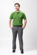 Load image into Gallery viewer, Sirotex Green Flush / Black Classique Plain Polo Shirt
