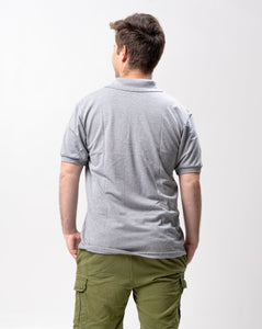 Mohair Gray Classique Plain Polo Shirt