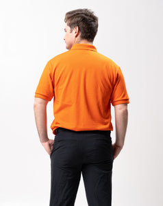 Popsicle Orange Classique Plain Polo Shirt