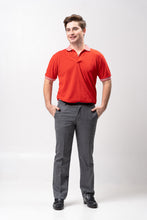 Load image into Gallery viewer, Red Mini Stripes Classique Plain Polo Shirt
