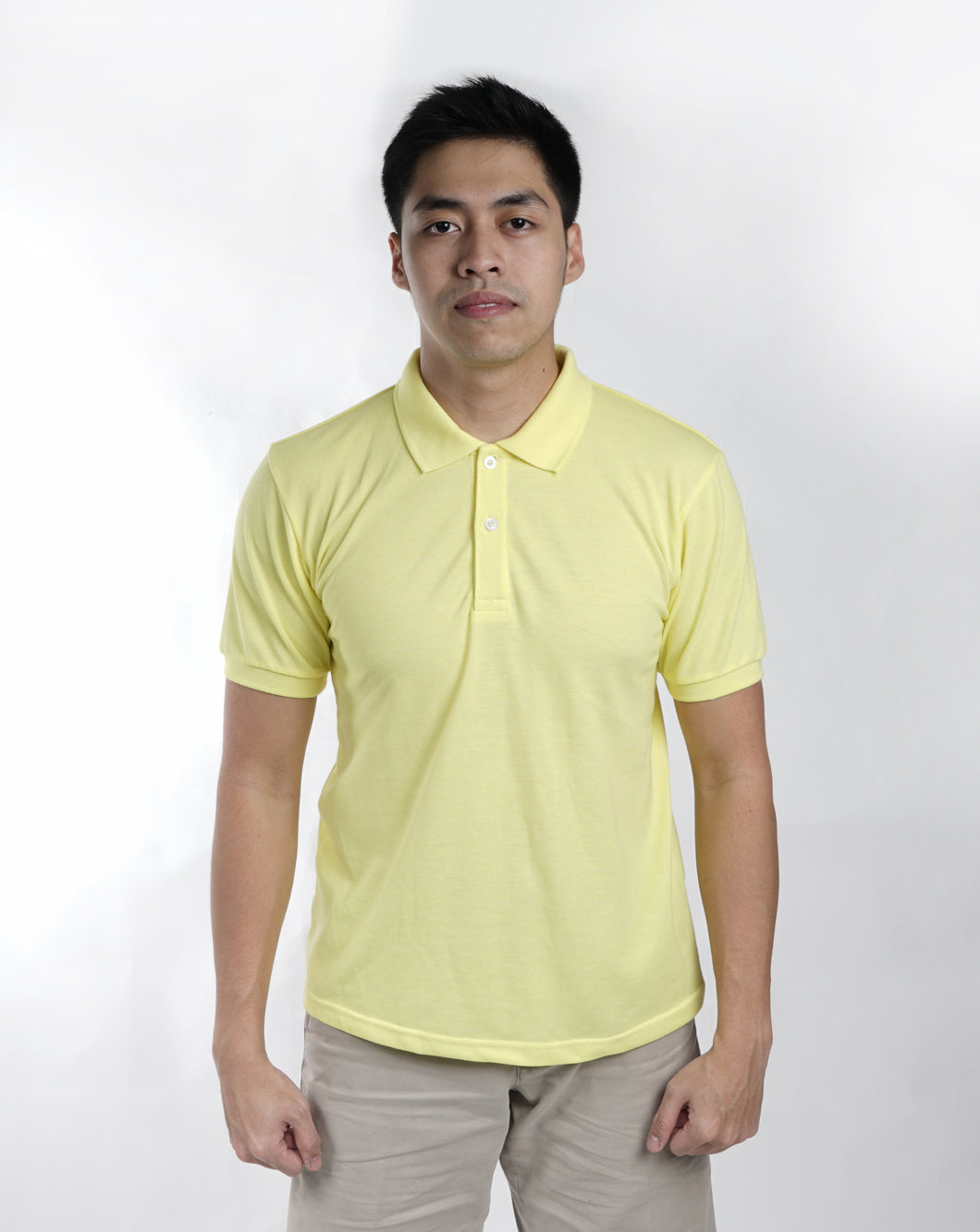 Egg Yellow Classique Plain Polo Shirt