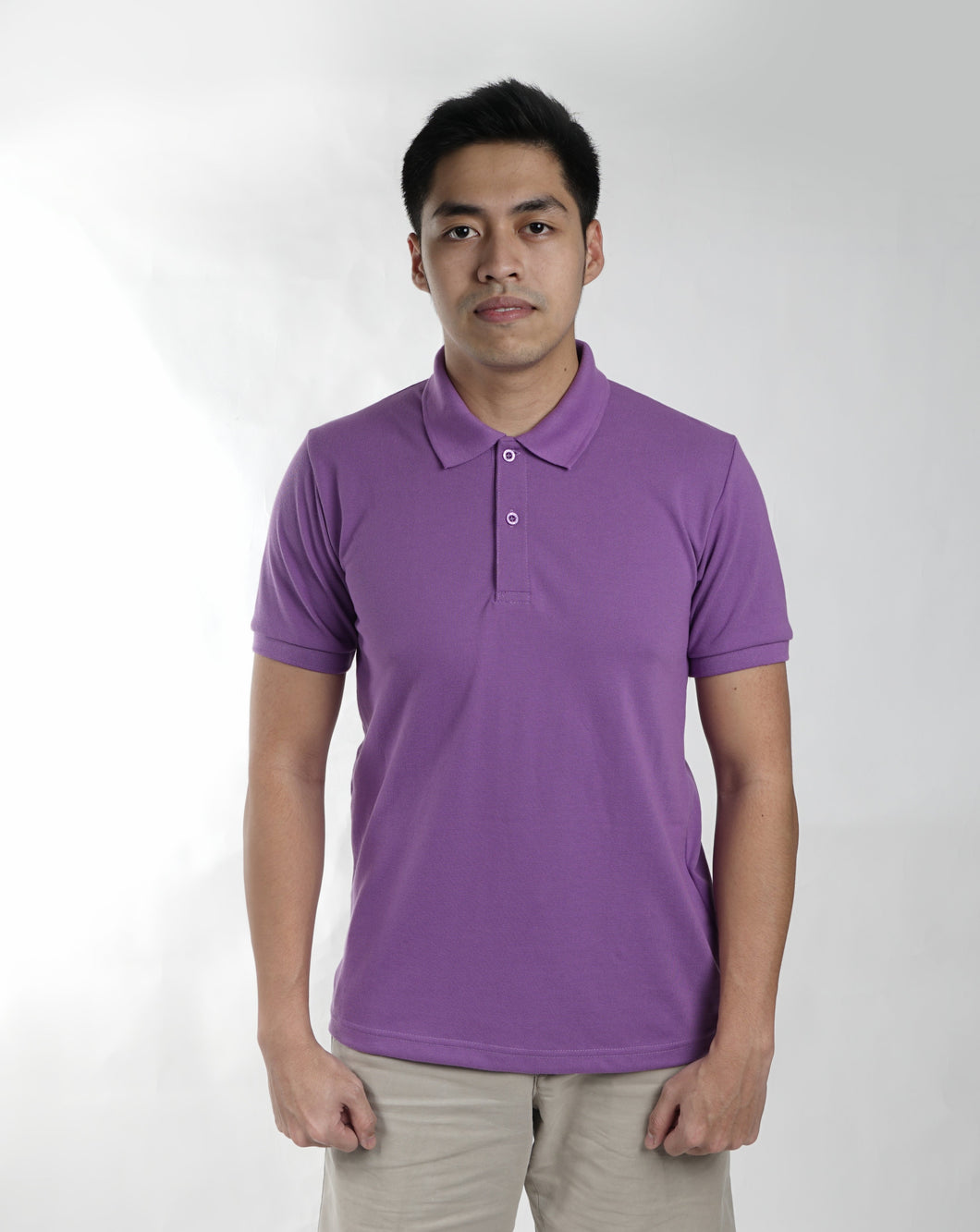 Lavender Classique Plain Polo Shirt