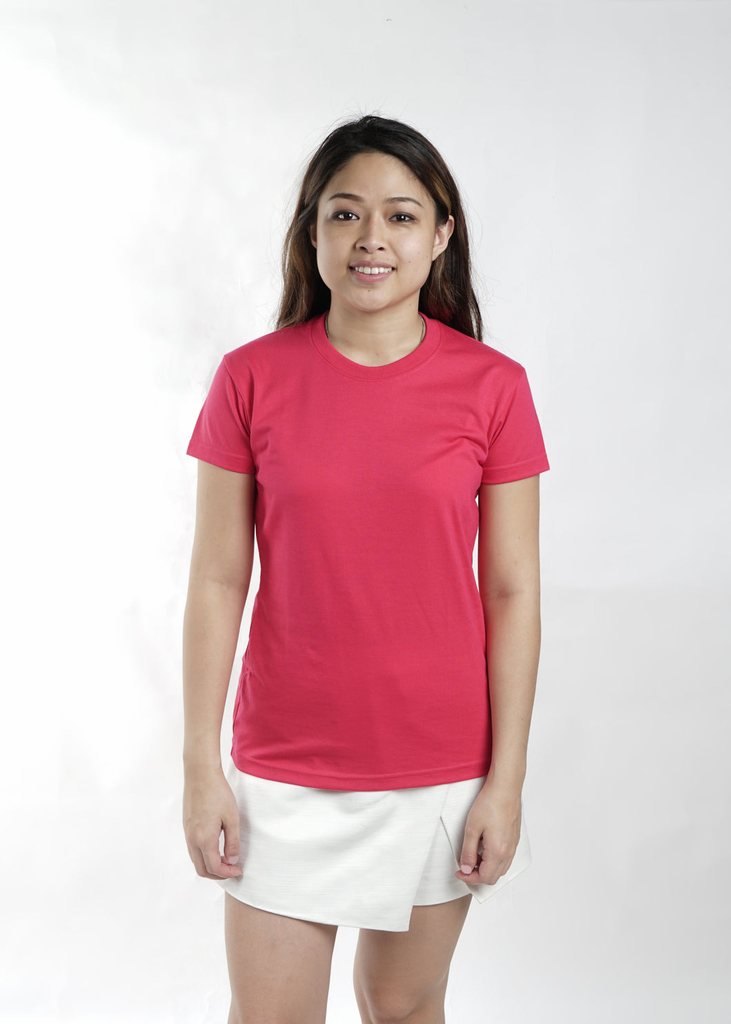 Fuchsia Pink Sun Plain Women's T-Shirt