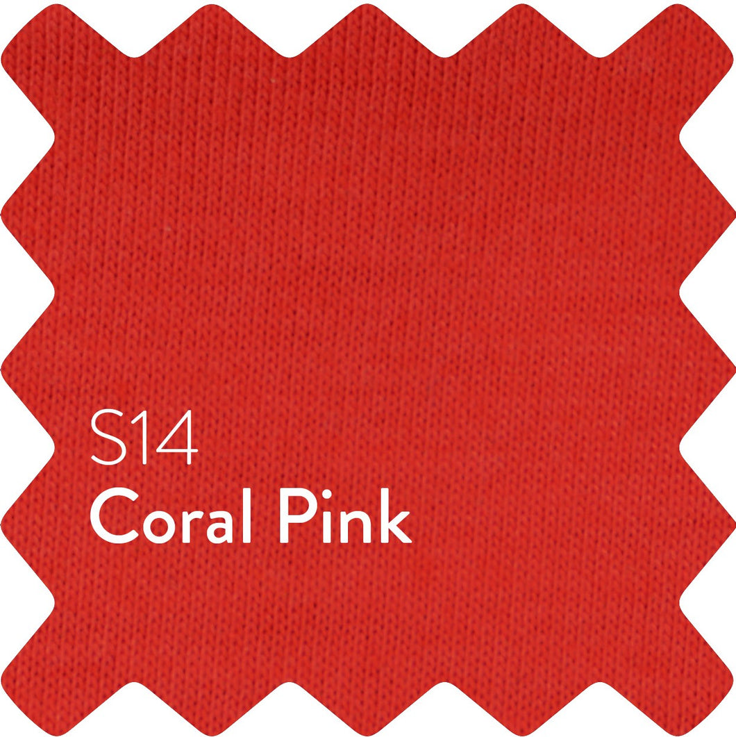 Coral Pink Sun Plain T-Shirt