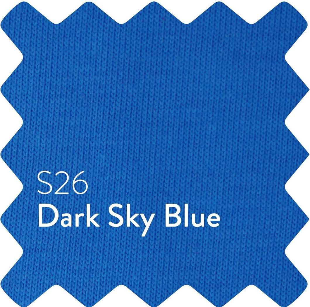 Dark Sky Blue Sun Plain T-Shirt