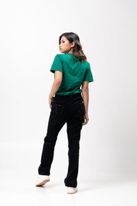 Emerald Green Sun Plain Women's T-Shirt