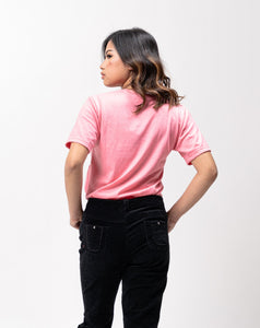 Peach Pink Sun Plain Women's T-Shirt