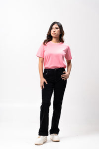 Peach Pink Sun Plain Women's T-Shirt