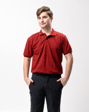 Load image into Gallery viewer, Sirotex Red / Black Classique Plain Polo Shirt
