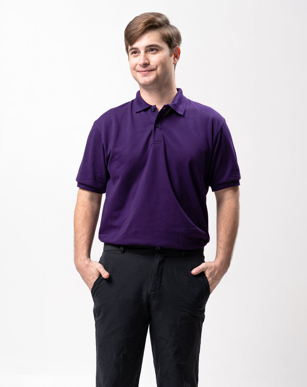 Purple Classique Plain Polo Shirt