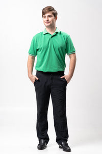 Energy Green Mini Stripes Classique Plain Polo Shirt