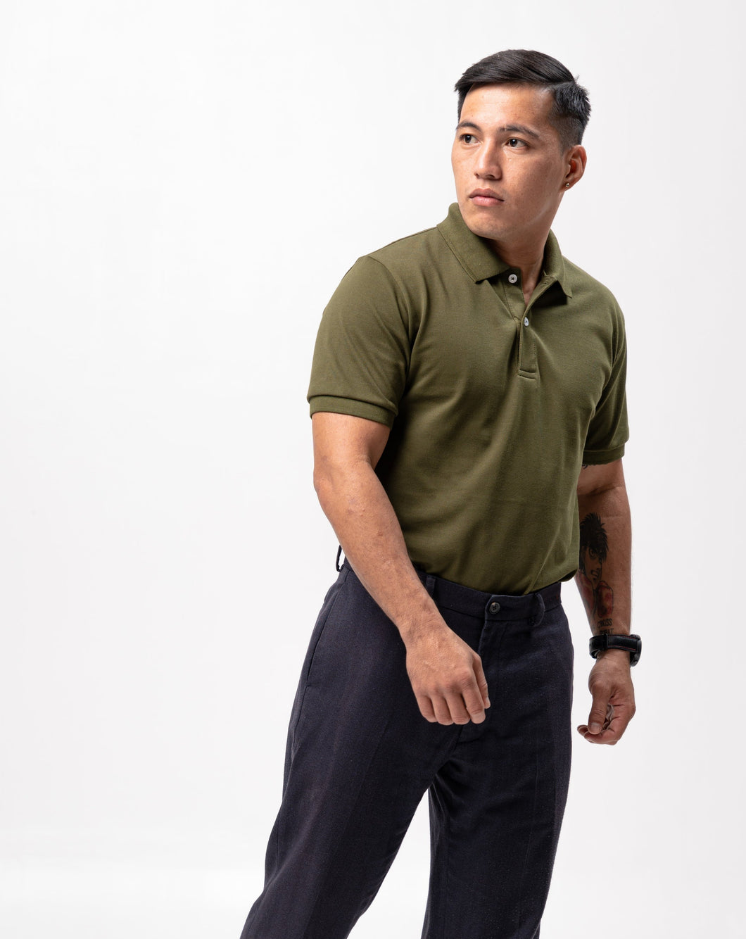 Covert Green Classique Plain Polo Shirt